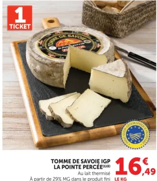 Tomme de Savoie IGP La Pointe Percée