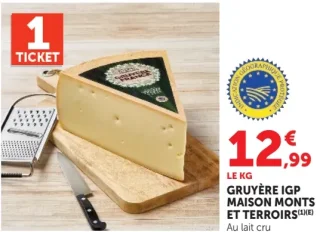 Gruyère IGP Maison Monts et Terroirs
