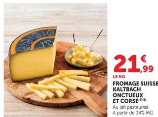 Fromage Suisse Kaltbach Onctueux et Corsé