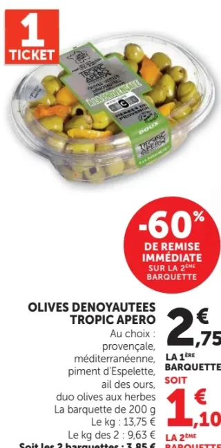 OLIVES DENOYAUTEES TROPIC APERO
