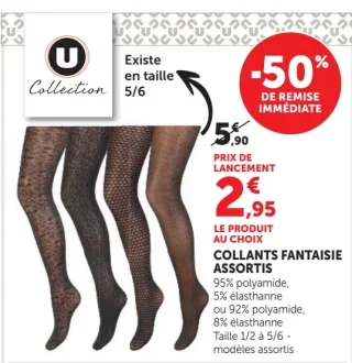 Collants fantaisie assortis U Collection