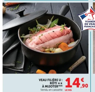 Rôti de veau à mijoter Filière U