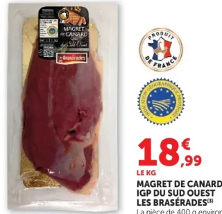 Magret de Canard IGP du Sud Ouest Les Brasérades