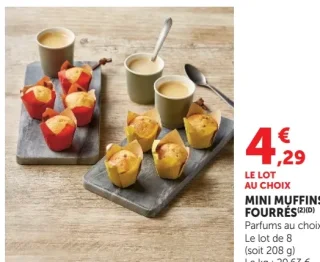 MINI MUFFINS FOURRÉS