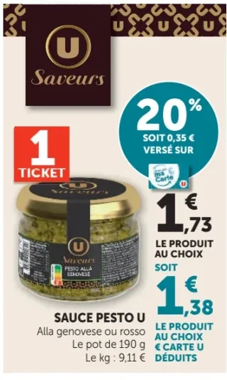 Sauce pesto U