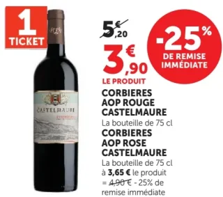 CORBIERES AOP ROUGE CASTELMAURE
