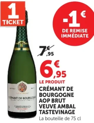 CRÉMANT DE BOURGOGNE AOP BRUT VEUVE AMBAL TASTEVINAGE