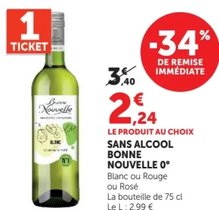SANS ALCOOL BONNE NOUVELLE 0°