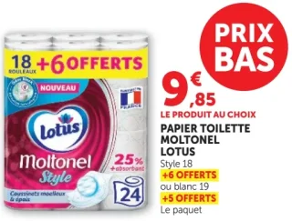 Papier toilette Moltonel Lotus