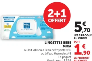 LINGETTES BEBE MIXA