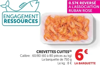 Crevettes cuites