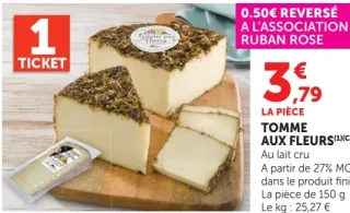 Tomme aux fleurs