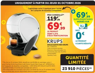 Machine à café Dolce Gusto Neo Krups KP850110