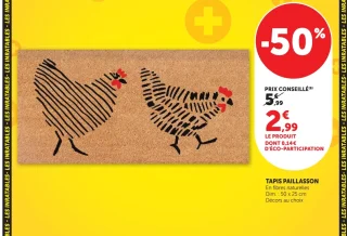 TAPIS PAILLASSON En fibres naturelles