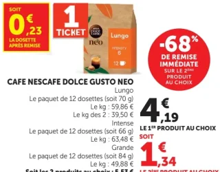 CAFE NESCAFE DOLCE GUSTO NEO Lungo, Intense, Grande