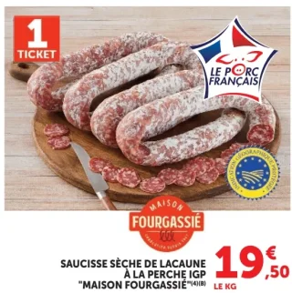 Saucisse Sèche de Lacaune à la perche IGP "Maison Fourgassié"