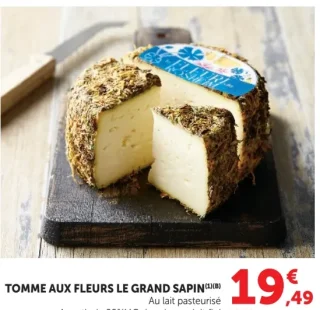 Tomme aux fleurs Le Grand Sapin