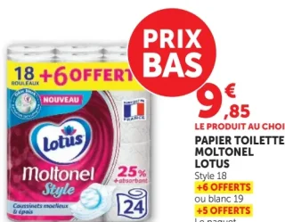 Lotus Moltonel Style Papier Toilette