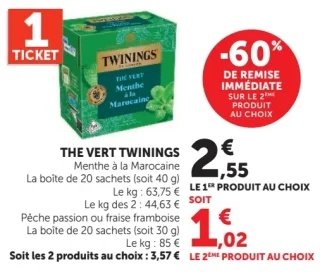 Thé Vert Menthe à la Marocaine Twinings