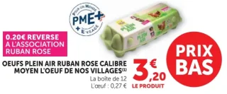 Oeufs plein air calibre moyen L'Oeuf de nos Villages