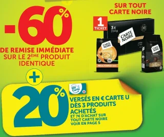 Café en grains, moulu ou capsules Carte Noire