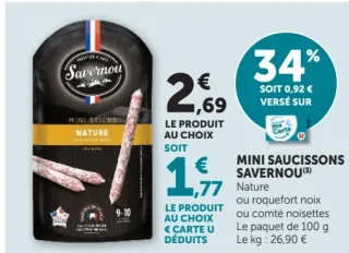 Mini Saucissons Savernou
