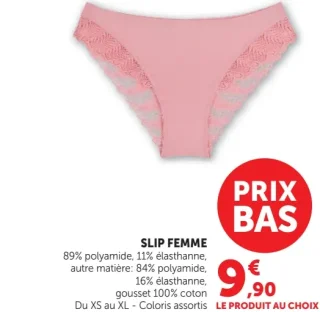 Slip femme U Collection