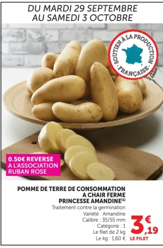 Pomme de terre Princesse Amandine
