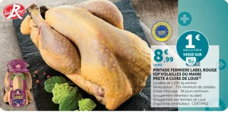 Pintade fermière Label Rouge IGP Volailles du Maine Prête à cuire de Loué