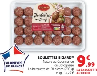 Boulettes de bœuf Bigard
