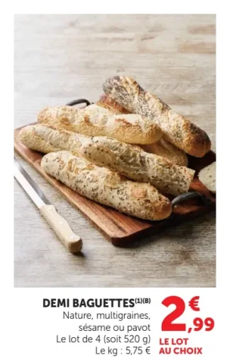DEMI BAGUETTES