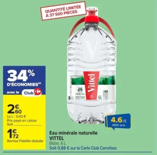 Eau minérale naturelle VITTEL