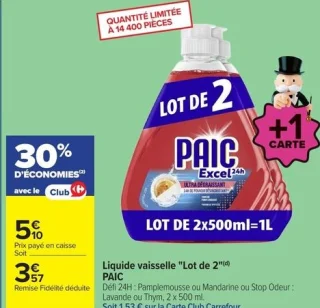 Liquide vaisselle "Lot de 2" PAIC