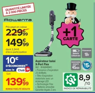Aspirateur balai Rowenta X-Pert Flex