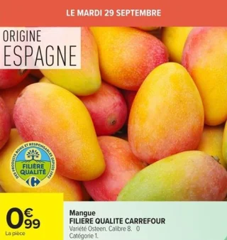 Mangue FILIÈRE QUALITÉ CARREFOUR