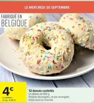 12 donuts confettis