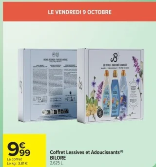 Coffret Lessives et Adoucissants BILORE
