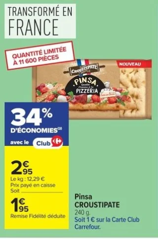 Pinsa CROUSTIPATE Pizzeria