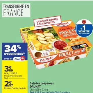 Salades préparées DAUNAT Champêtre