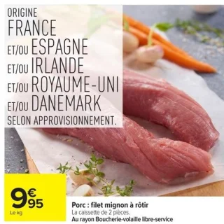 Porc : filet mignon à rôtir
