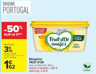 Margarine FRUIT D'OR
