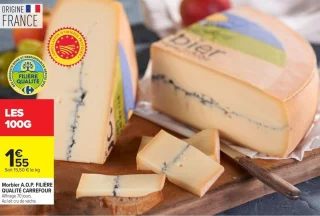 Morbier A.O.P. FILIÈRE QUALITÉ CARREFOUR