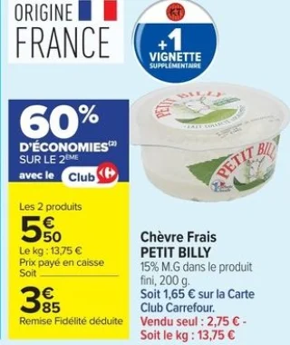 Chèvre Frais PETIT BILLY