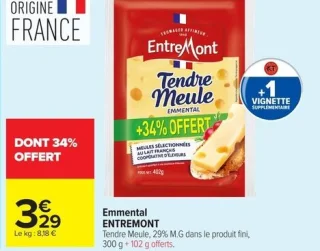 Emmental Entremont Tendre Meule