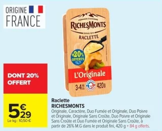 Raclette RICHESMONTS