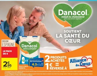 Yaourt à Boire DANACOL Original ou Fraise