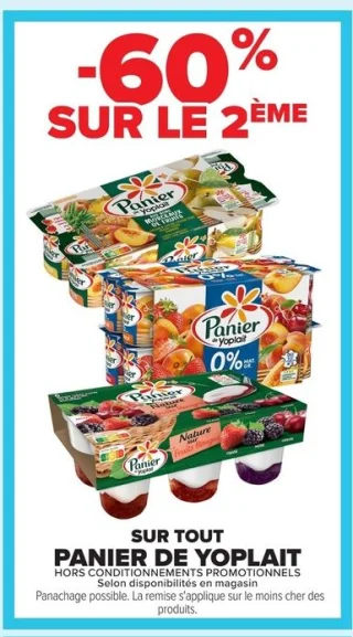 Panier de Yoplait
