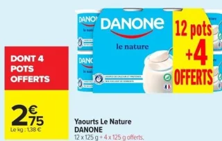 Yaourts Le Nature DANONE