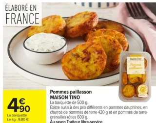 Pommes paillasson Maison Tino