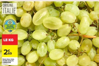 Raisin blanc Italia FILIERE QUALITE CARREFOUR